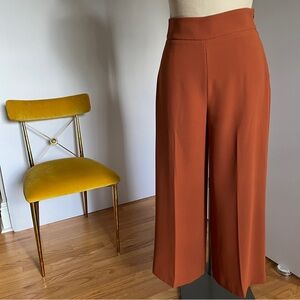 ZARA , Wide leg, crop pants, SZ M, Cinnamon- red, culottes, very good condition